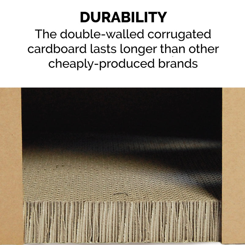 FurHaven Corrugated House Scratcher with Catnip - Studio