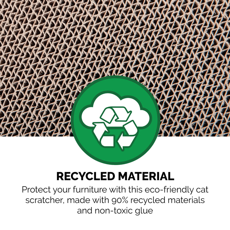 FurHaven Corrugated House Scratcher with Catnip - Studio