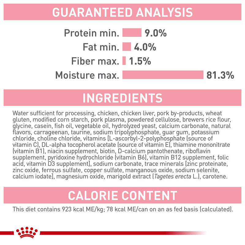 Royal Canin® Feline Health Nutrition™ Mother & Babycat Ultra Soft Mousse in Sauce Canned Cat Food, 3 oz, 12-Pack