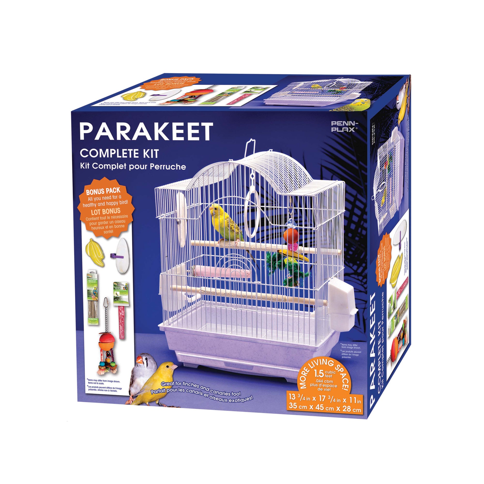 Bird Life™ Parakeet - Small Bird Starter Kit with Accessories