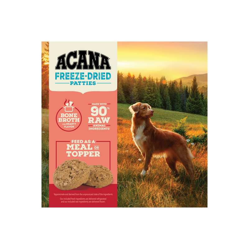 ACANA Freeze-Dried Food Patties Farm-Raised Beef Recipe 14OZ
