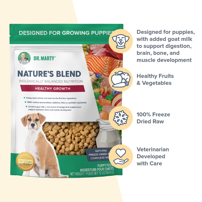Dr. Marty Nature's Blend for Puppies Freeze Dried Raw Dog Food