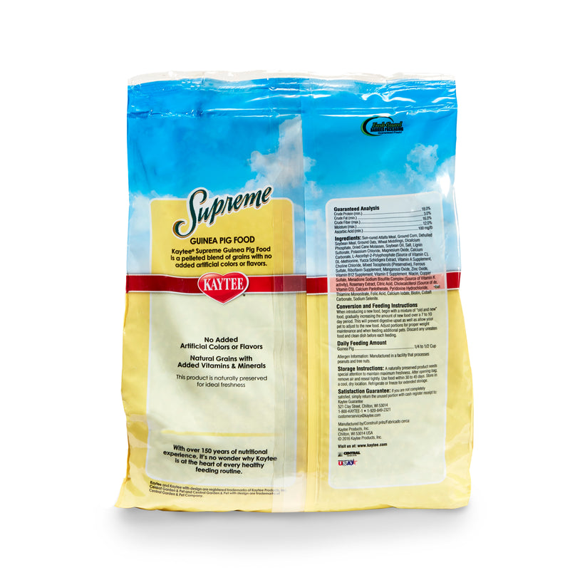 Kaytee Supreme Guinea Pig Food Unflavored 5 lb