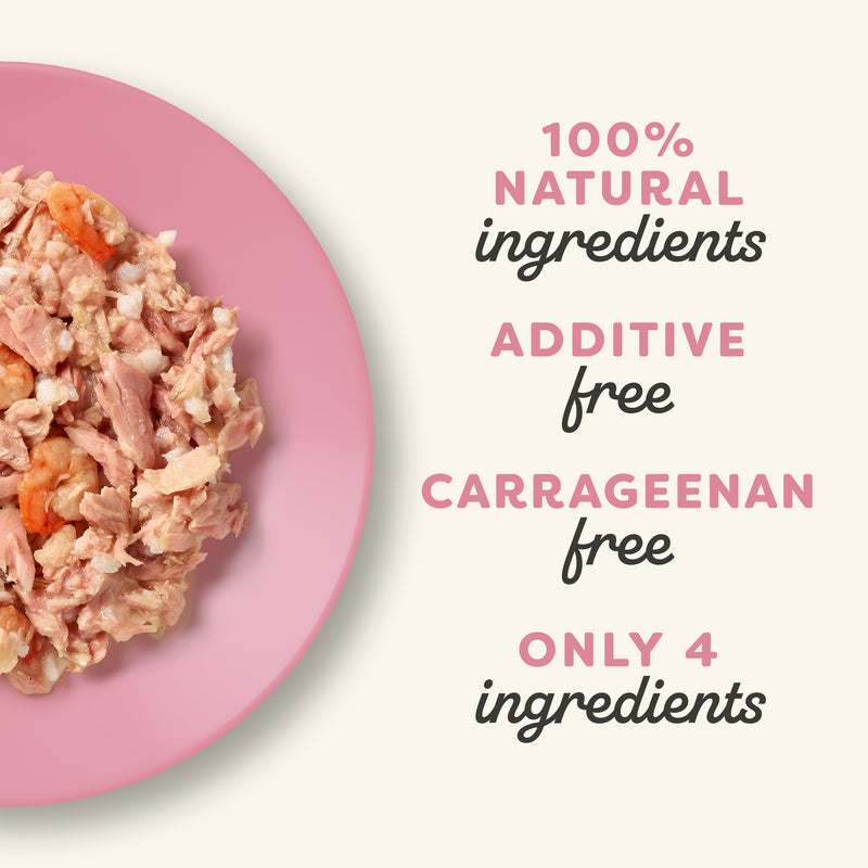 Applaws Tuna Fillet & Shrimp in Broth Wet Cat Food 5.5oz Can