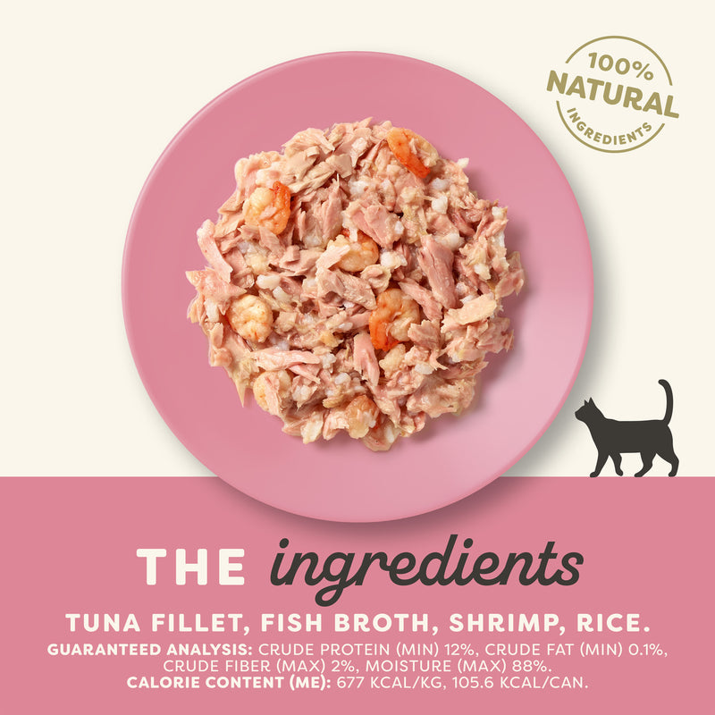 Applaws Tuna Fillet & Shrimp in Broth Wet Cat Food 5.5oz Can