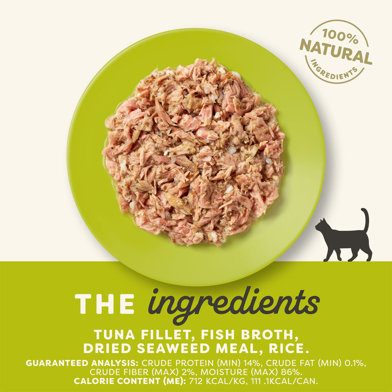 Applaws Tuna Fillet & Seaweed in Broth Wet Cat Food 5.5oz Can