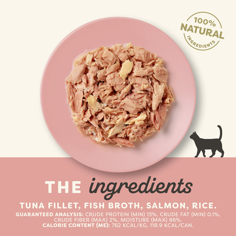 Applaws Tuna Fillet & Salmon in Broth Wet Cat Food 5.5oz Can