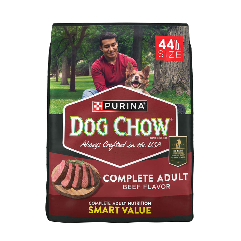Purina Dog Chow Complete Adult Dry Dog Food Kibble Beef Flavor