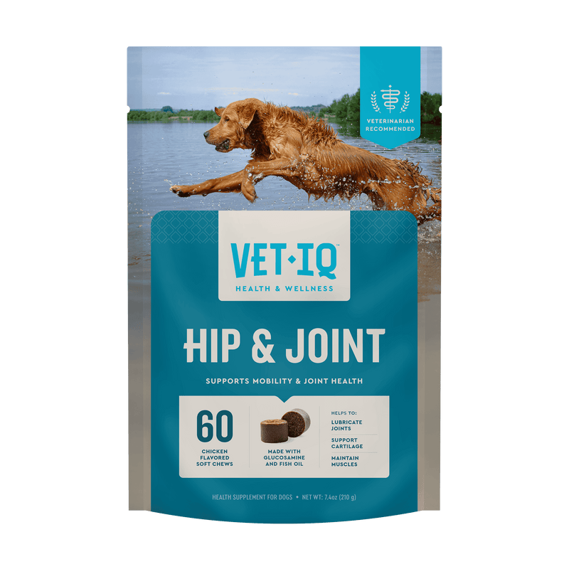 VetIQ Hip & Joint Chews for Dogs, Chicken Flavor, 60 Count