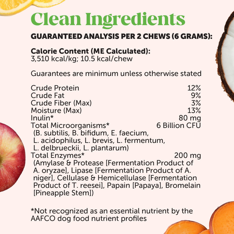 Pet Honesty Digestive Probiotics Pumpkin Soft Chew for Dogs