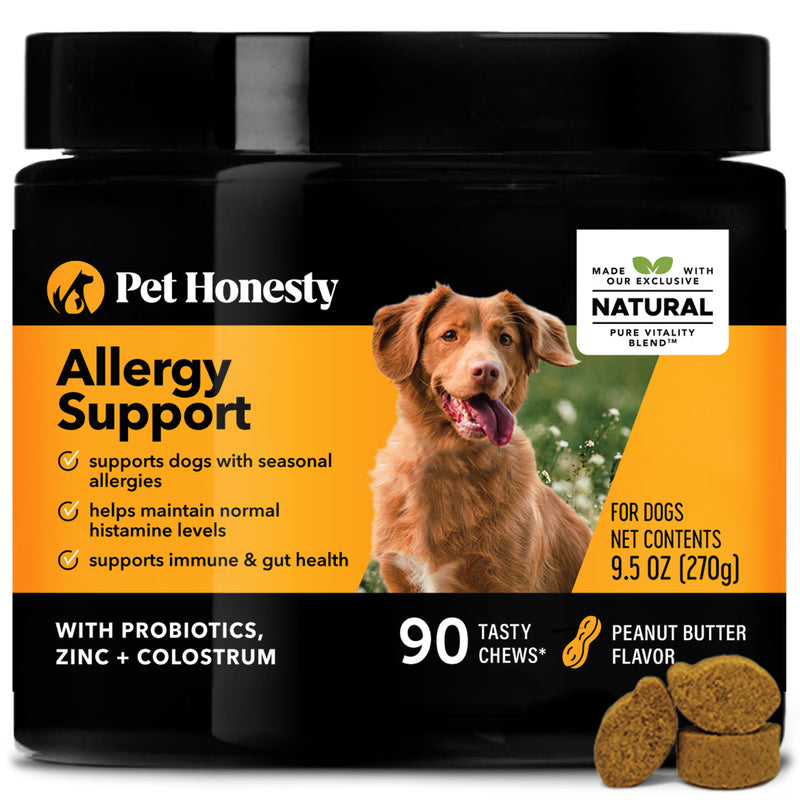 Pet Honesty Allergy Support Peanut Butter Soft Chew for Dogs