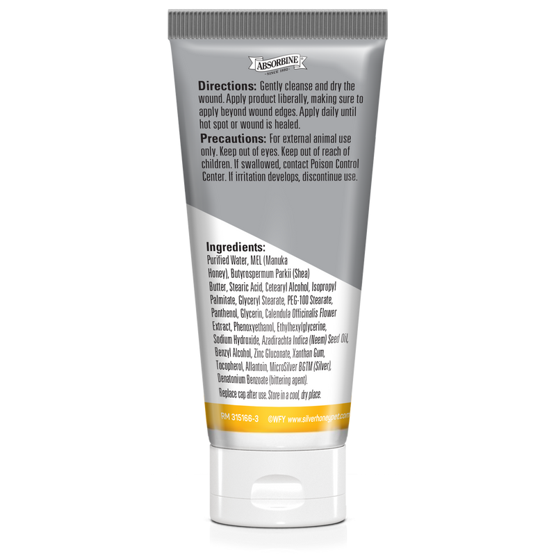 Silver Honey® Hot Spot & Wound Care Ointment 2 oz Tube