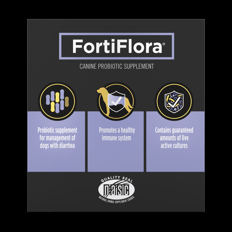 Purina Pro Plan Veterinary Supplements FortiFlora Dog Probiotic Supplement, Canine Nutritional Supplement - 30 ct. Box