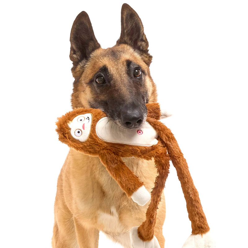 BARK Hairy Henderson brown sasquatch bigfoot Plush Dog Toy ALL sizes