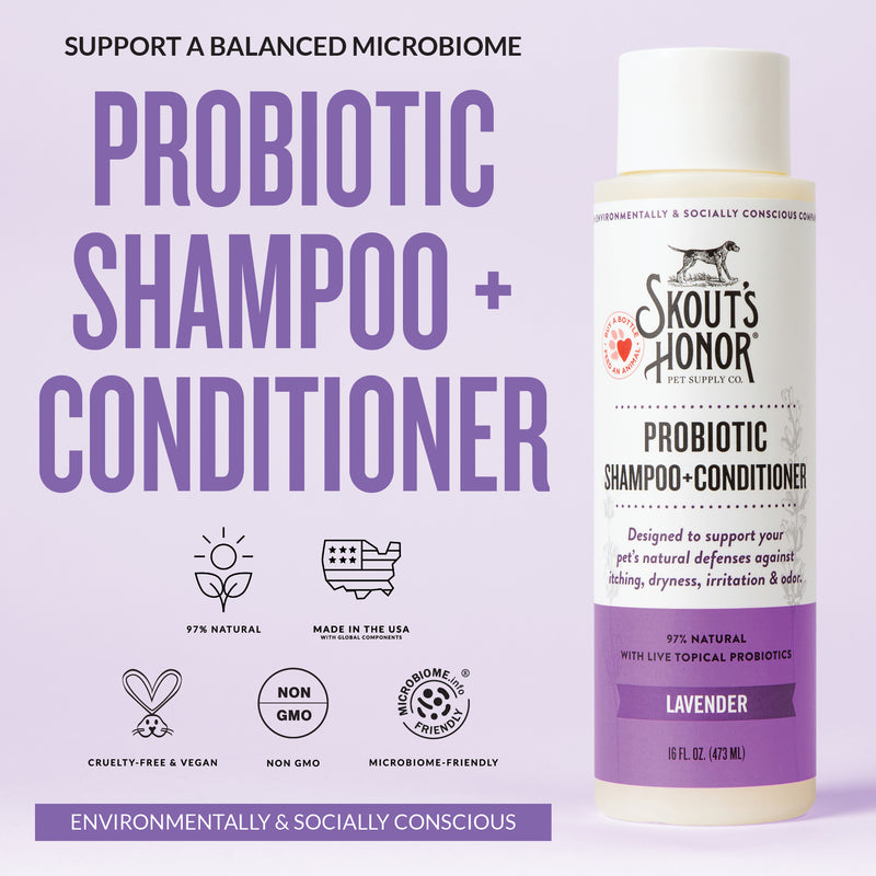 Skouts Honor Probiotic Shampoo Plus Conditioner Lavender