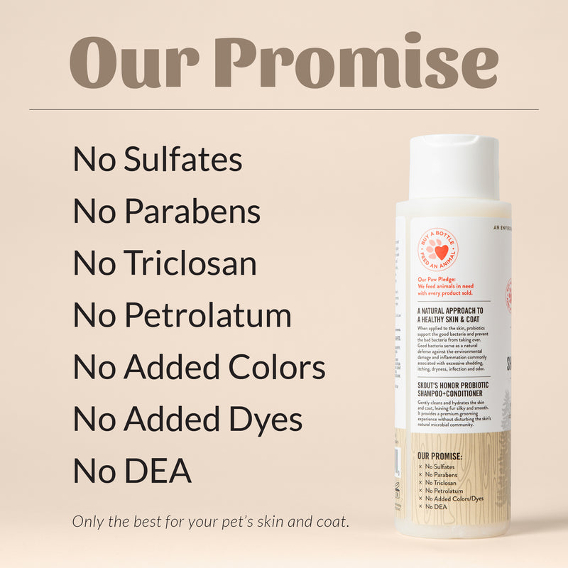 Skouts Honor Probiotic Shampoo Plus Conditioner Dog of the Woods