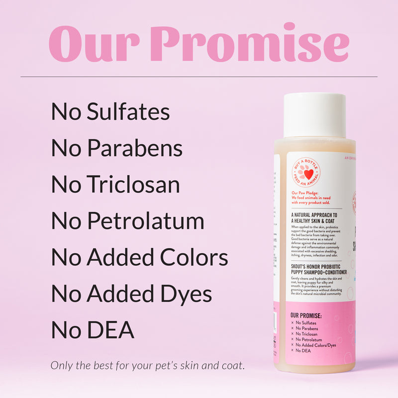 Skouts Honor Probiotic Shampoo plus Conditioner Happy Puppy