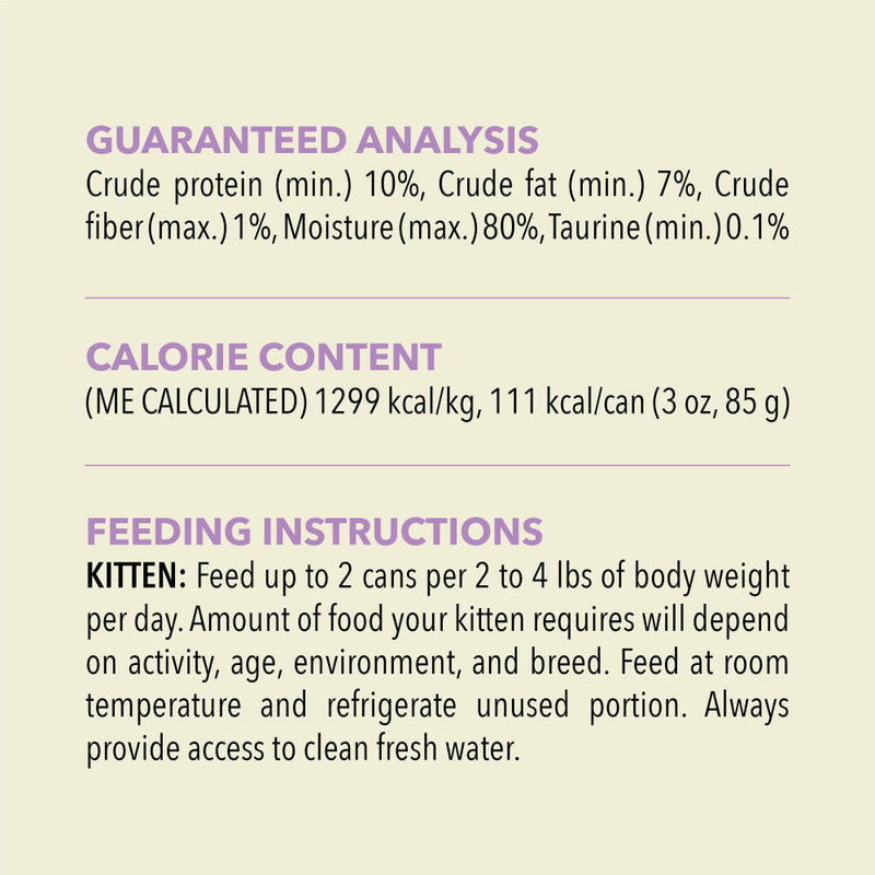 ACANA Premium Pate Kitten Wet Cat Food in Bone Broth Chicken + Tuna Recipe 3oz Cans