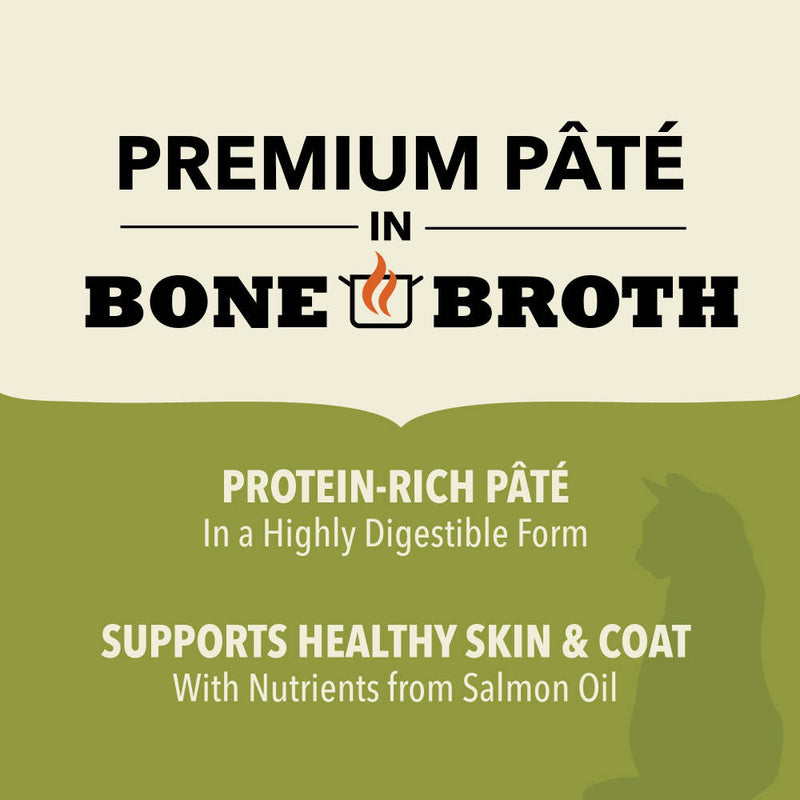 ACANA Premium Pate Wet Cat Food in Bone Broth Salmon + Chicken Recipe 3oz Cans