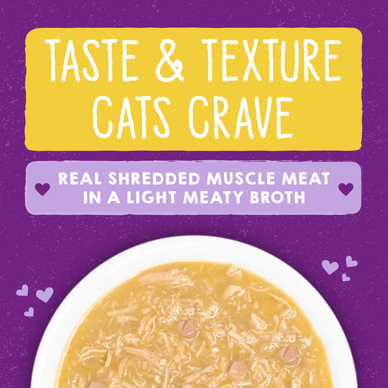 Stella & Chewy's Wet Food for Cats - Carnivore Cravings Savory Shreds Chicken & Chicken Liver Recipe - 2.8 Ounce Can