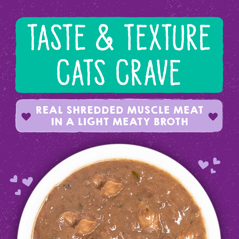 Stella & Chewy's Carnivore Cravings Savory Shreds - Tuna & Salmon Recipe Dinner in Broth - 2.8 Ounce Can