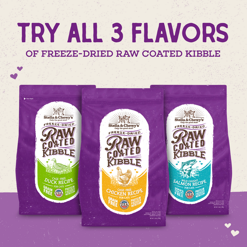 Stella & Chewy's Baked Kibble for Cats - Raw Coated Kitten Cage-Free Chicken Recipe - 5 Pound Bag