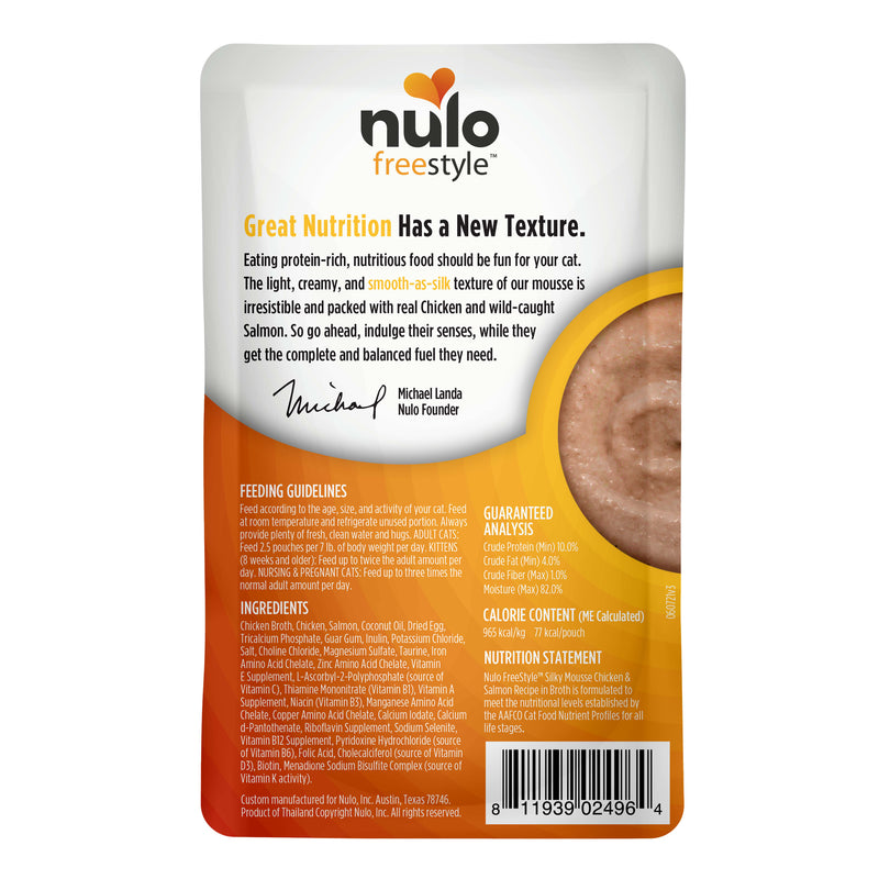 Nulo Mousse Chicken & Salmon Recipe Wet Cat Food