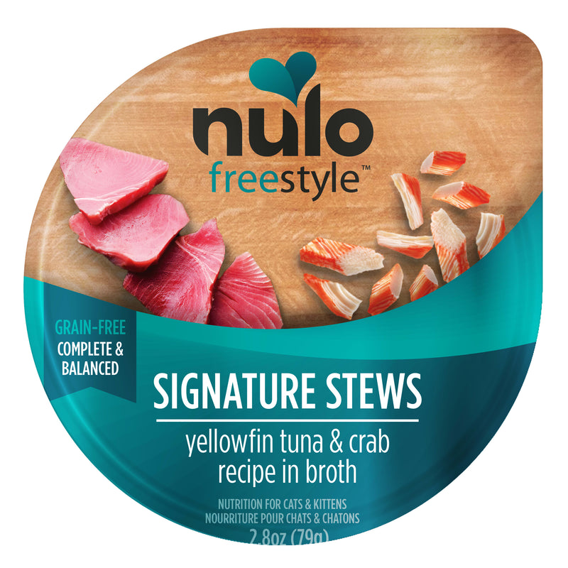 Nulo Signature Stews Yellowfin Tuna & Crab Recipe Wet Cat Food