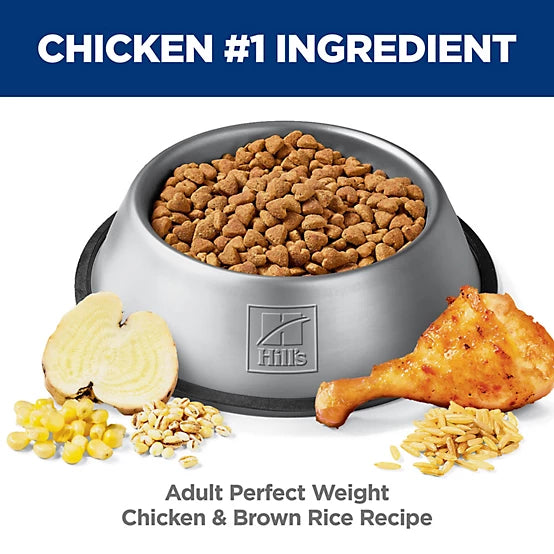 Hill's Science Diet Adult Perfect Weight Chicken Recipe Dry Dog Food, 12lb