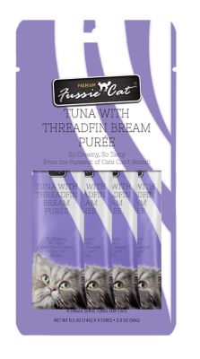 Fussie Cat Tuna with Threadfin Bream Puree Wet Cat Food, 2 oz.