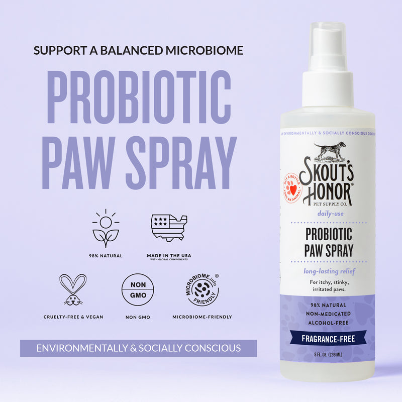 Skout's Honor Probiotic Paw Spray For Dogs and Cats