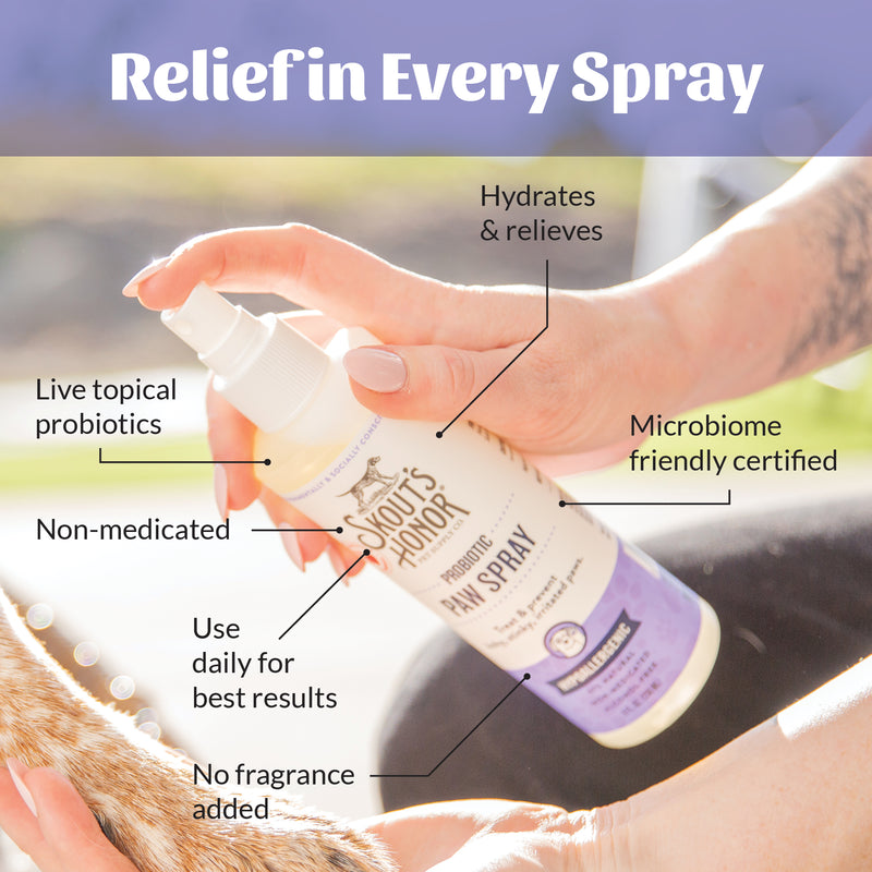 Skout's Honor Probiotic Paw Spray For Dogs and Cats