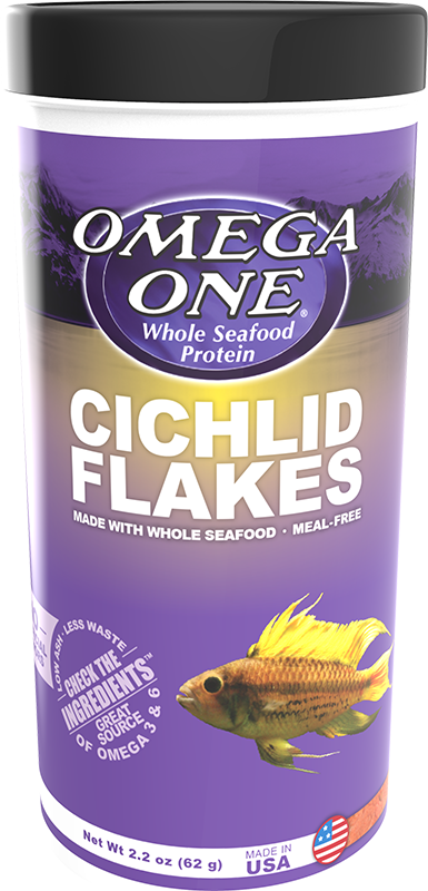Omega One Cichlid Flakes 2.2oz