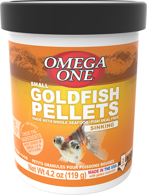 Omega One Goldfish Fish Small Pellets 4.2oz