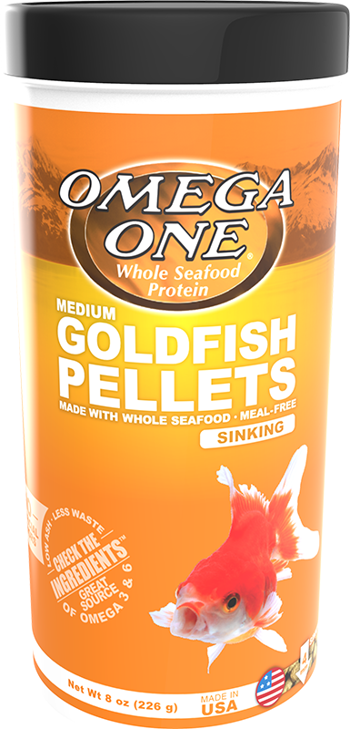 Omega One Goldfish Fish Medium Pellets 8oz