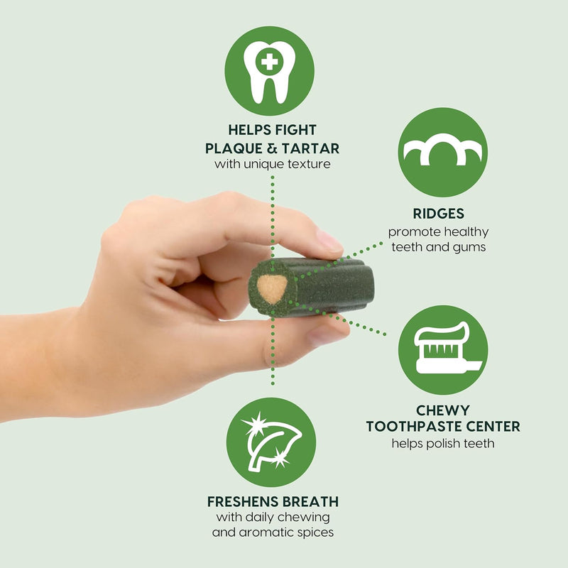 Ark Naturals Brushless Toothpaste, Dog Dental Chews for Small Breeds, Freshens Breath, Helps Reduce Plaque & Tartar, 12oz, 1 Pack