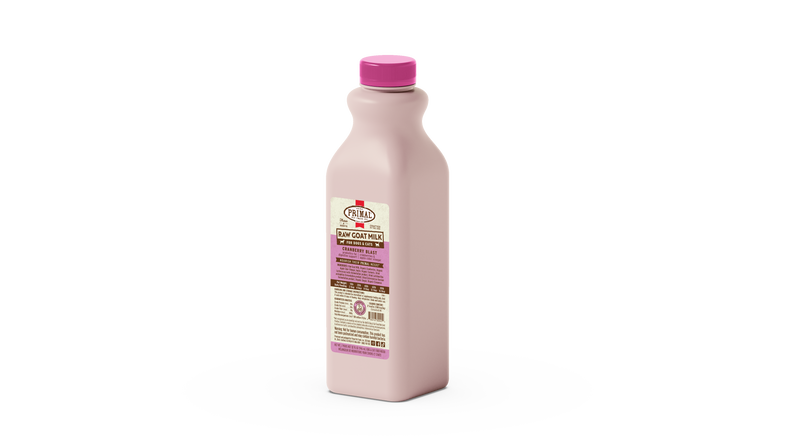 Primal Frozen Raw Goat Milk for Dogs & Cats - 32oz Cranberry Blast