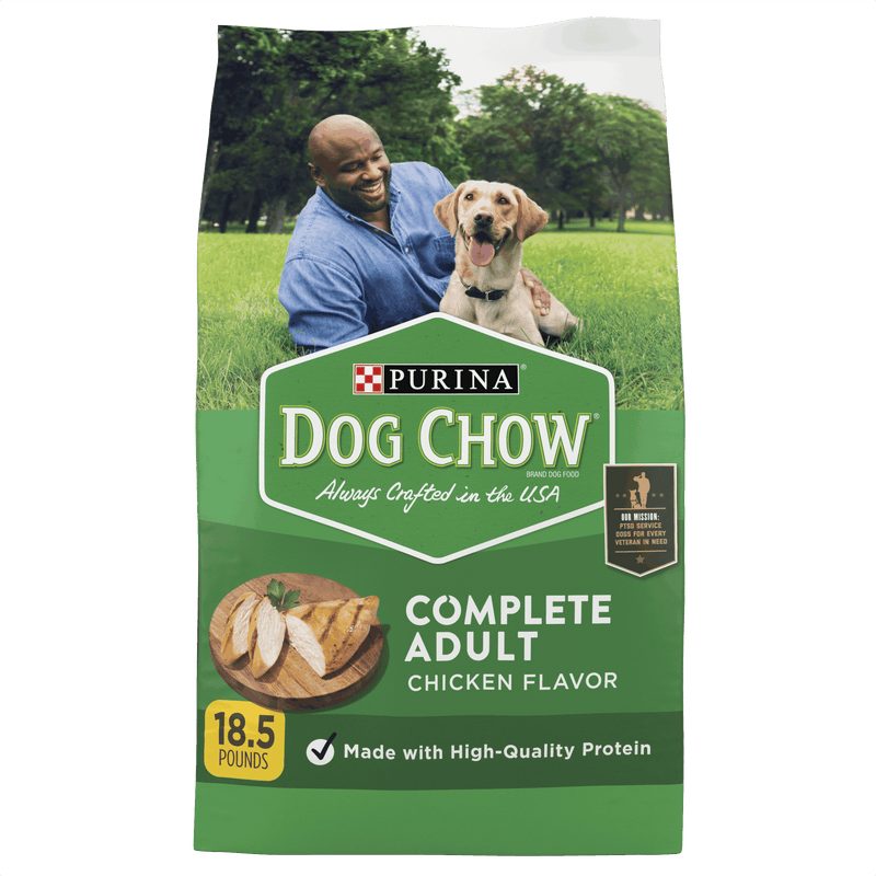 Purina Dog Chow Complete Adult Dry Dog Food Kibble With Chicken Flavor