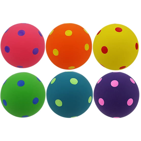 Multipet Latex Polka Dot Ball Dog Toy 4 in.