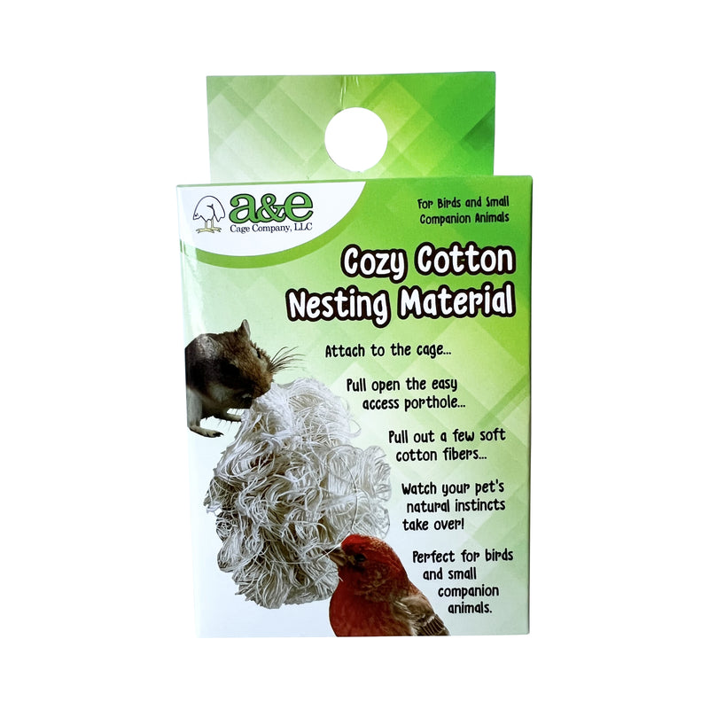 A&E Cage Small animal and companion bird Cozy Cotton Nesting Material