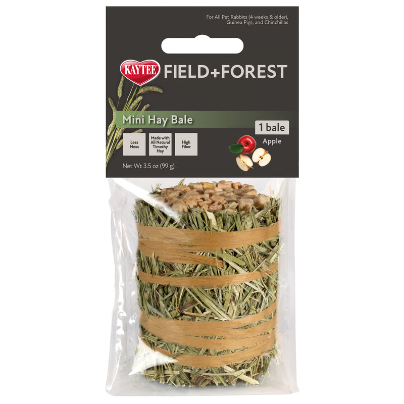 Kaytee Field+Forest Mini Hay Bales Apple 3.5 oz