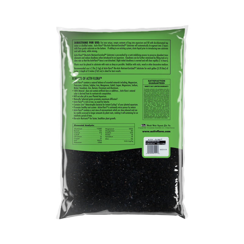 ACTIV-FLORA LIVE PLANTED SUBSTRATE FLORACOR BLACK 16 LB