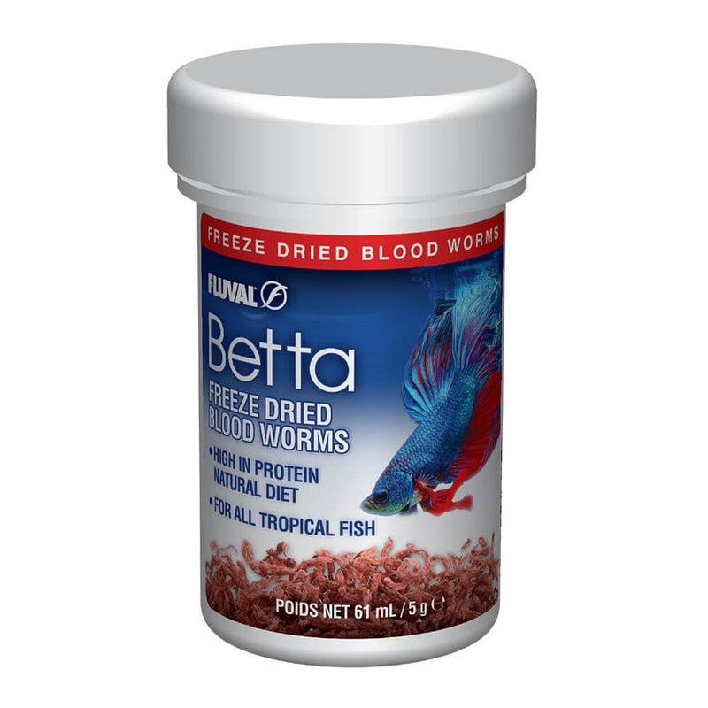 Fluval Betta Freeze Dried Bloodworms, 0.18 oz