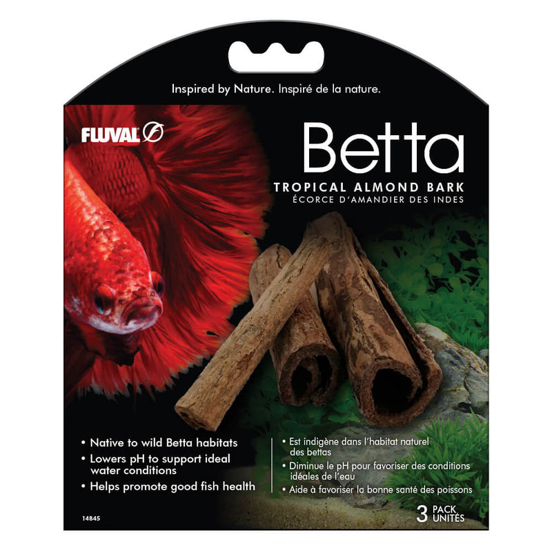 Fluval Betta Tropical Almond Bark, 3-pack