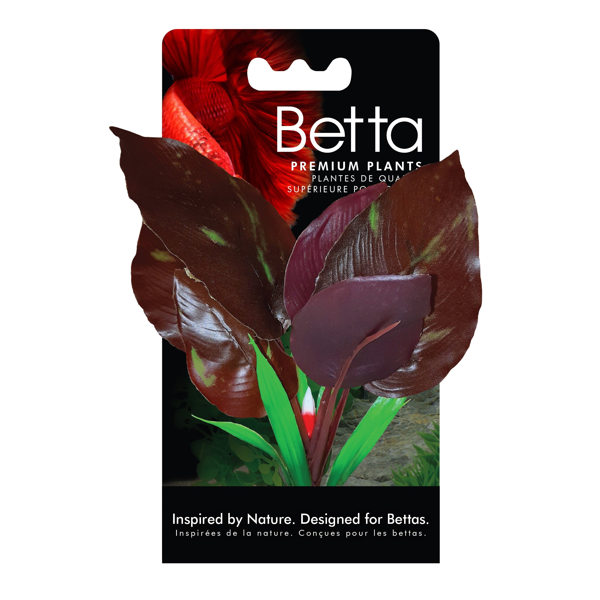 plastic plants for betta Fluval - Betta Red Lizard Plant