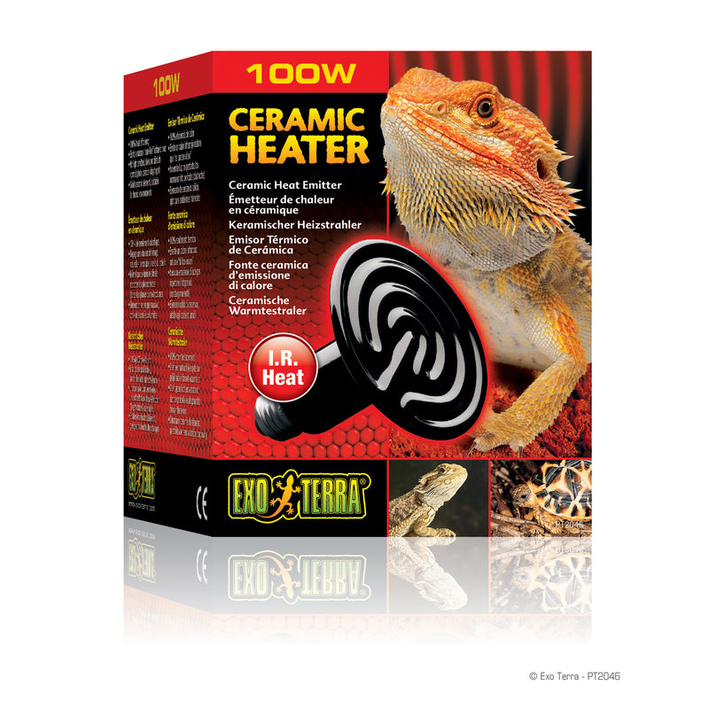 Exo Terra Ceramic Heater, 100W, 110V