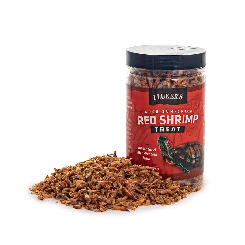 Fluker's Large Sun-Dried Red Shrimp for Turtles and Fish