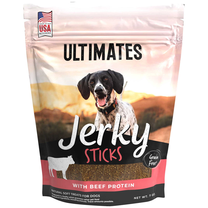 Ultimates Jerky Beef Sticks Grain-Free Dog Treats
