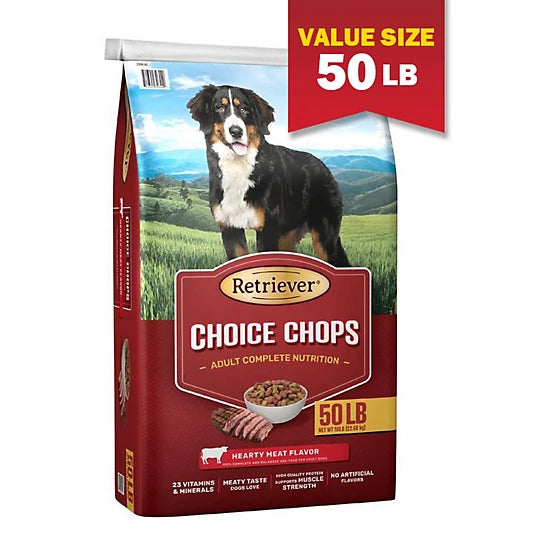 Retriever Choice Chops Adult Beef Recipe Dry Dog Food, 50 lb. Bag