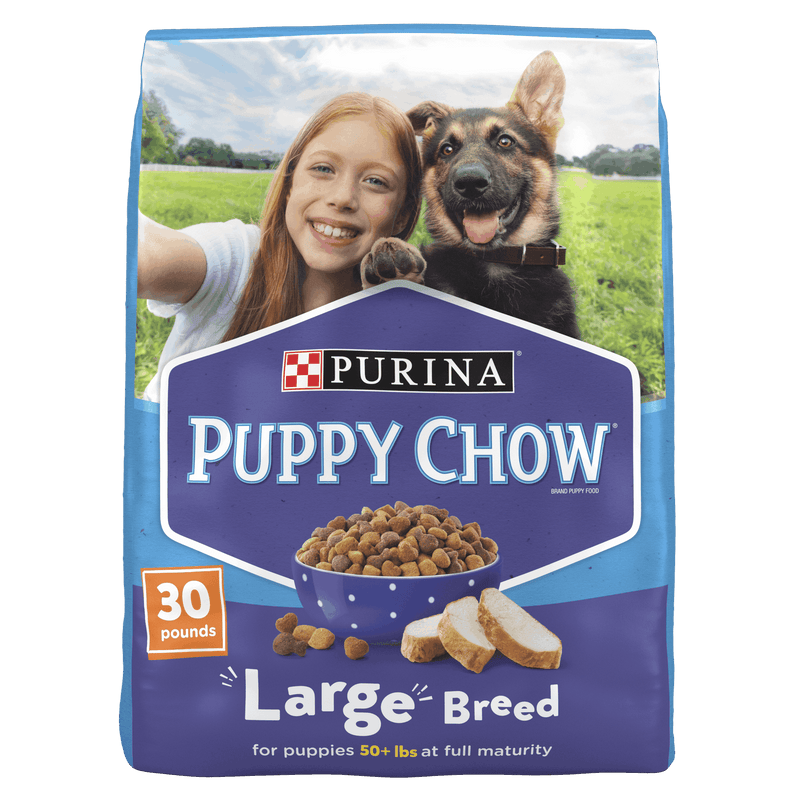 Purina Puppy Chow High Protein Large Breed Puppy Food Dry With Real Chicken